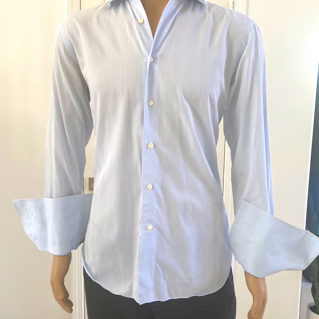 Ermenegildo Zegna Men's Cotton Dress Shirt In Size 39